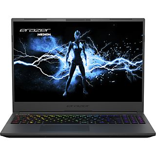 ERAZER Major X20 (MD 62614) - Ordinateur portable de jeux, 16 ", Intel® Core™ i7, 1 TB SSD, 16 GB RAM, NVIDIA GeForce RTX™ 4070 (8 GB, GDDR6), Noir