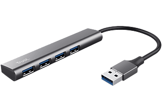 TRUST Halyx USB 3.2 Gen1 4 portos HUB, ezüst (24947)