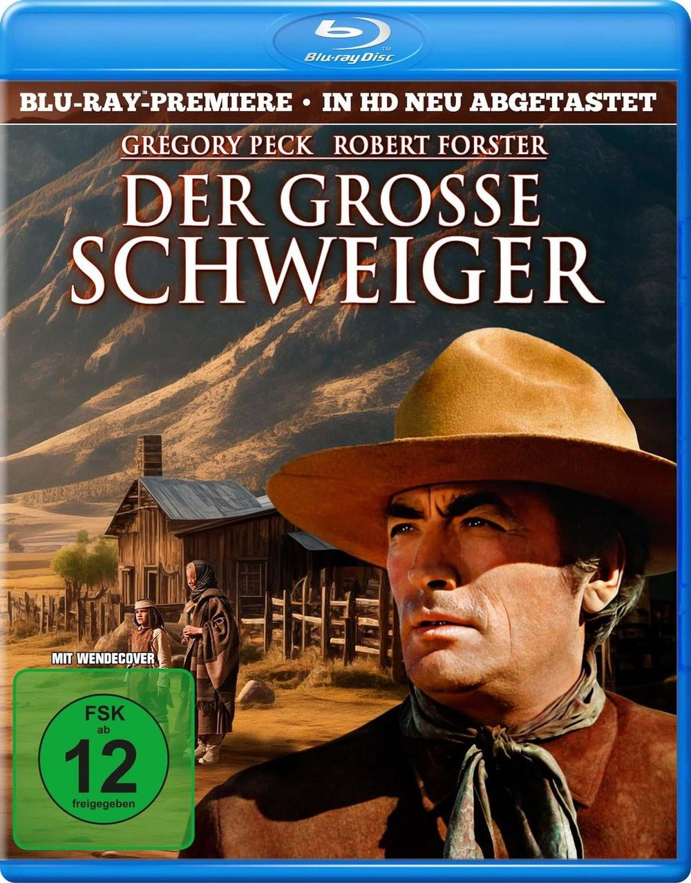 Filmcover mit Mann im Cowboyhut, Text und Landschaftshintergrund.