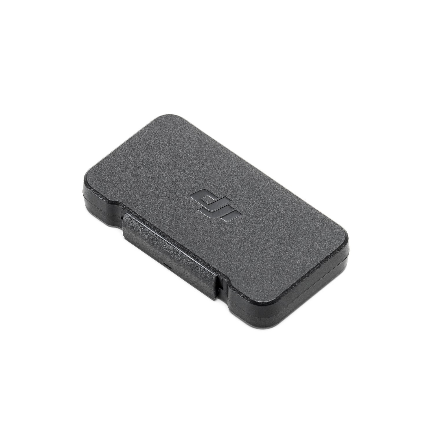 A black rectangular cover with a DJI logo.