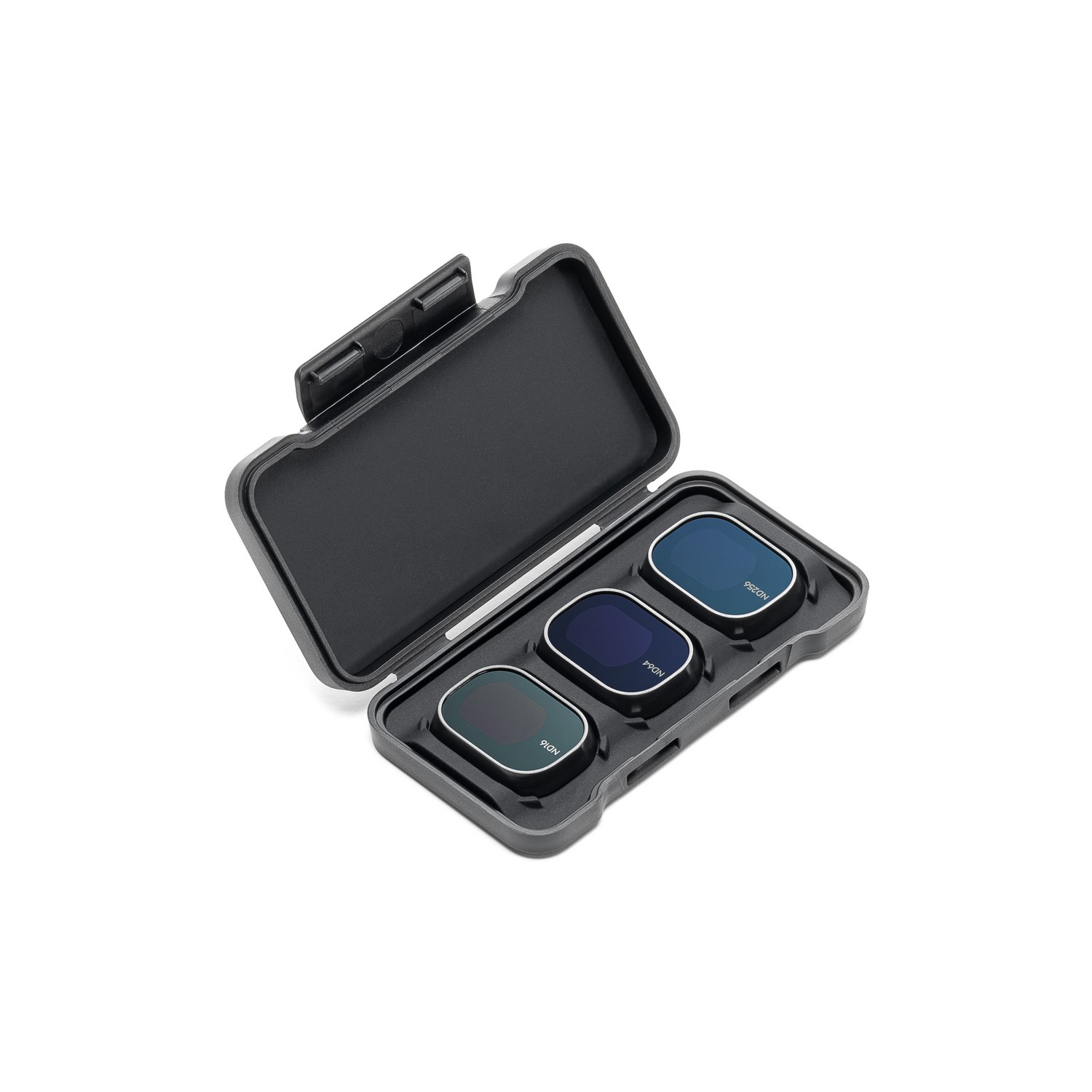 A case with three camera filters inside.