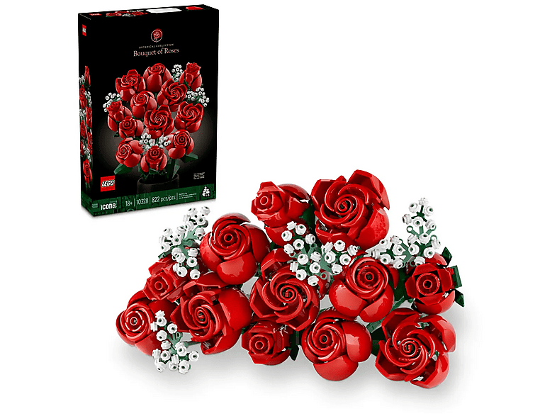 Klocki konstrukcyjne LEGO Icons 10328 Bukiet Róż – zdjęcie 3