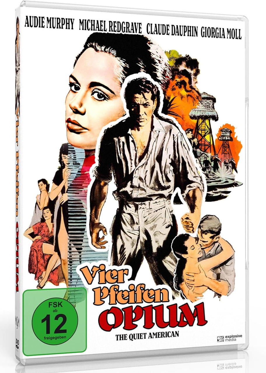 Film-DVD-Cover mit einem Mann in der Mitte und mehreren anderen Figuren. Weißer Hintergrund.