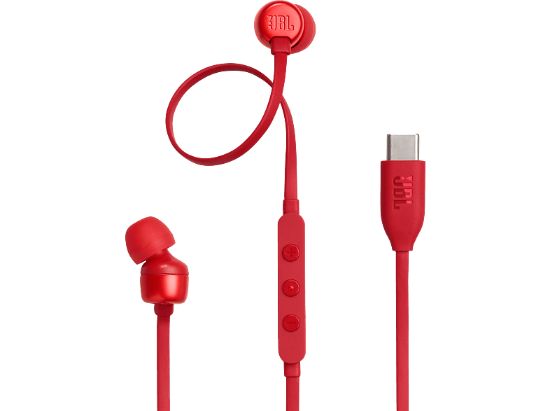 JBL Tune 310C USB-C, In-ear Kopfhörer Rot