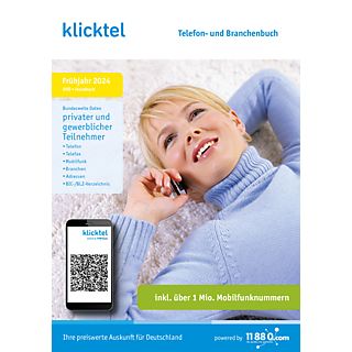 klicktel Telefon- und Branchenbuch Frühjahr 2024 - PC - Allemand