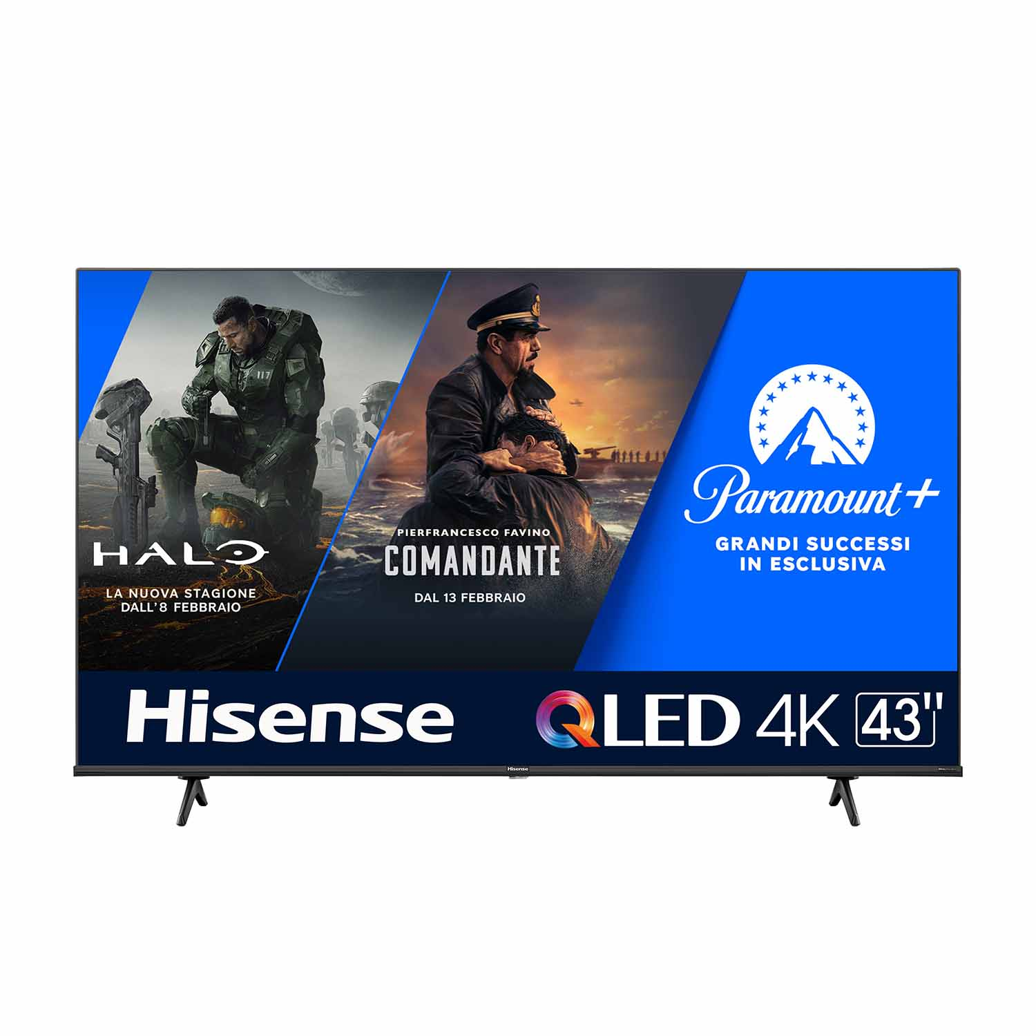 Hisense 43E7Kq TV Qled, 43 pollici, Qled 4K