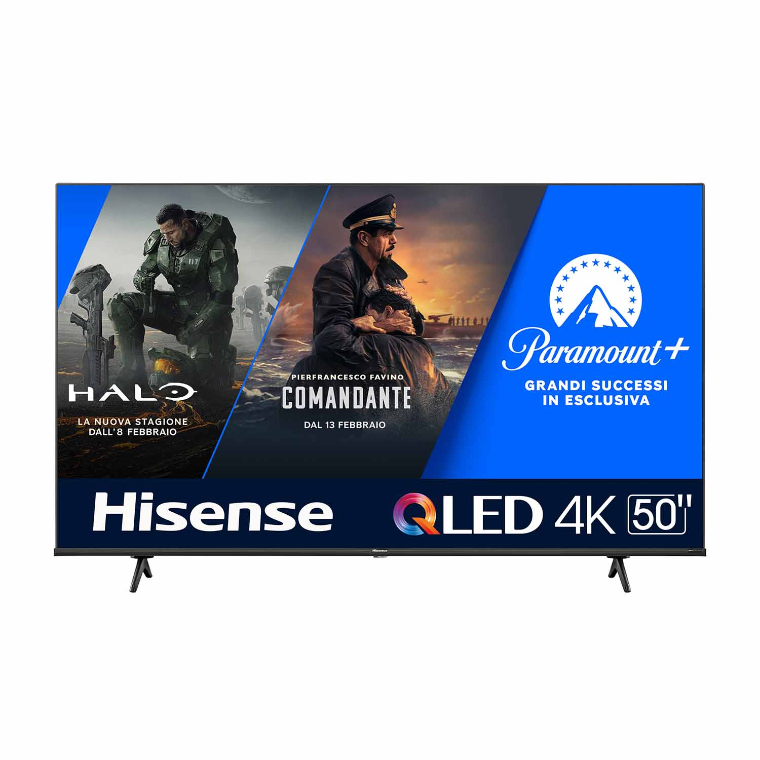 Hisense 50E7Kq TV Qled, 50 pollici, Qled 4K