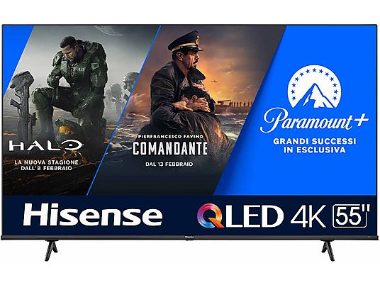 HISENSE 55E7KQ TV QLED, 55 pollici, QLED 4K