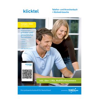 klicktel Telefon- und Branchenbuch + Rückwärtssuche Frühjahr 2024 - PC - Deutsch