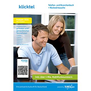 klicktel Telefon- und Branchenbuch + Rückwärtssuche Frühjahr 2024 - PC - Allemand