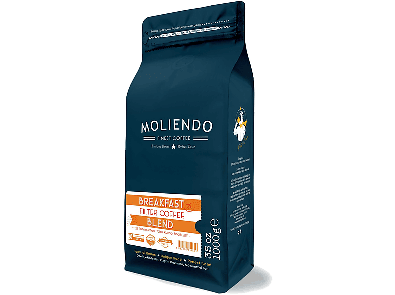 MOLIENDO Breakfast Blend Çekirdek Kahve 1000 g