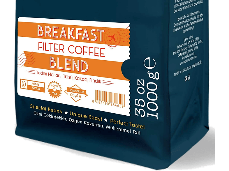 MOLIENDO Breakfast Blend Çekirdek Kahve 1000 g_1