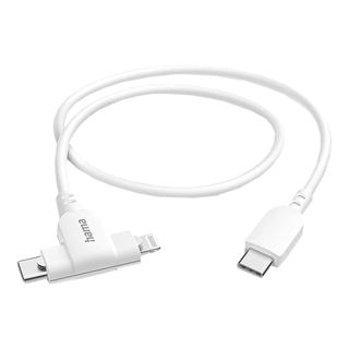 HAMA 201722 - Cavo di ricarica USB 2in1 (Bianco)