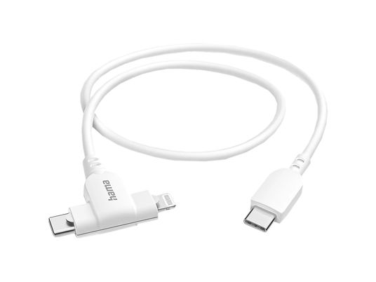 HAMA 201722 - 2in1 USB Ladekabel (Weiss)