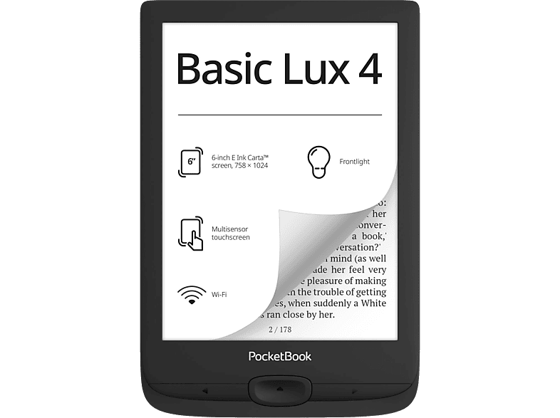 Pocketbook Pocketbook Basic Lux 4 Mist Grey (pb618-p-ww)