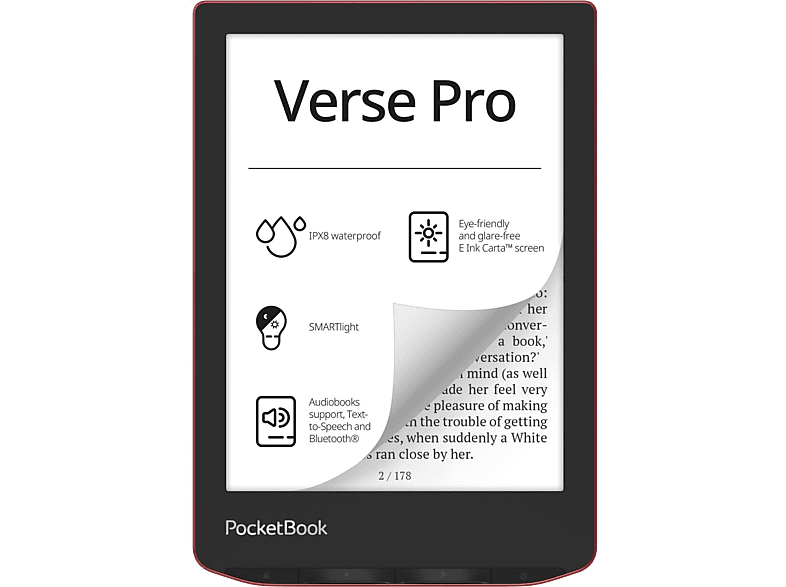 Pocketbook Pocketbook Verse Pro Passion Red (pb634-3-ww)