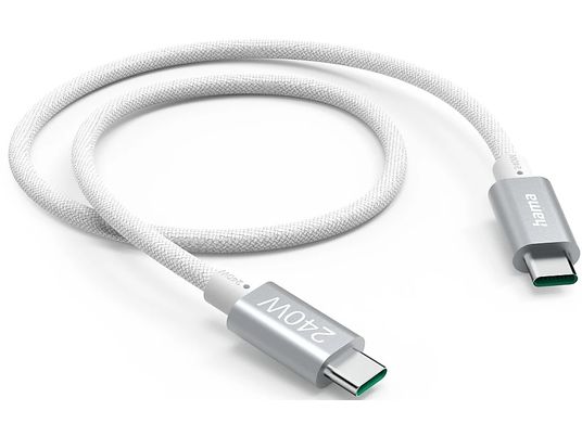 HAMA 201721 - Câble de charge USB-C - USB-C (Blanc)