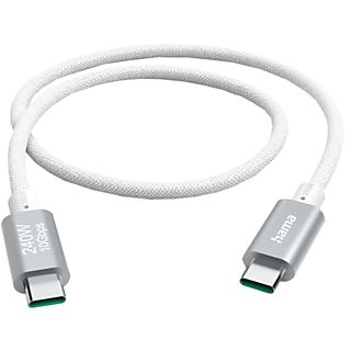 HAMA 201724 - Câble de charge USB-C - USB-C (Blanc)