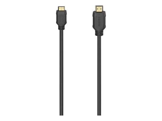 HAMA 00074258 HS HDMI USB-A/C M/M, 2m - HDMI-Kabel (Schwarz)