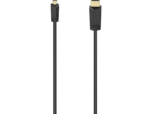 HAMA 74259 HS HDMI USB-A/D, M/M 2m - Câble HDMI (Noir)