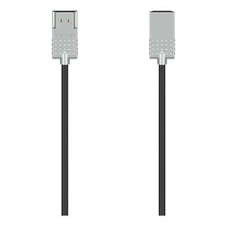 HAMA 205074 Ultra Slim HS HDMI M/M, 1m - HDMI-Kabel (Schwarz/Silber)