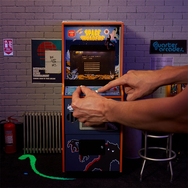 Quarter Scale Arcade Cabinet - Space Invaders - Console de jeu - Multicolore
