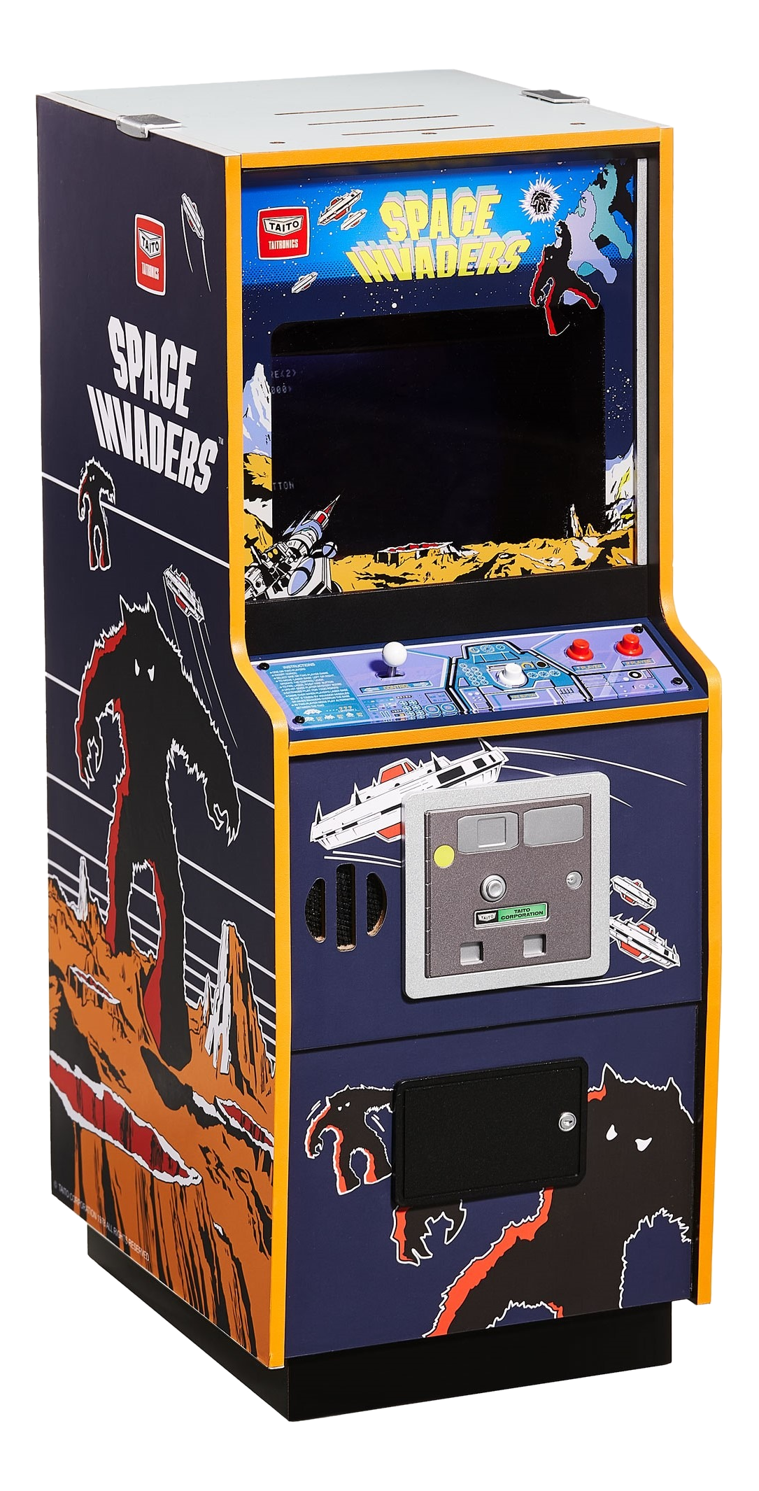Quarter Scale Arcade Cabinet - Space Invaders - Console de jeu - Multicolore