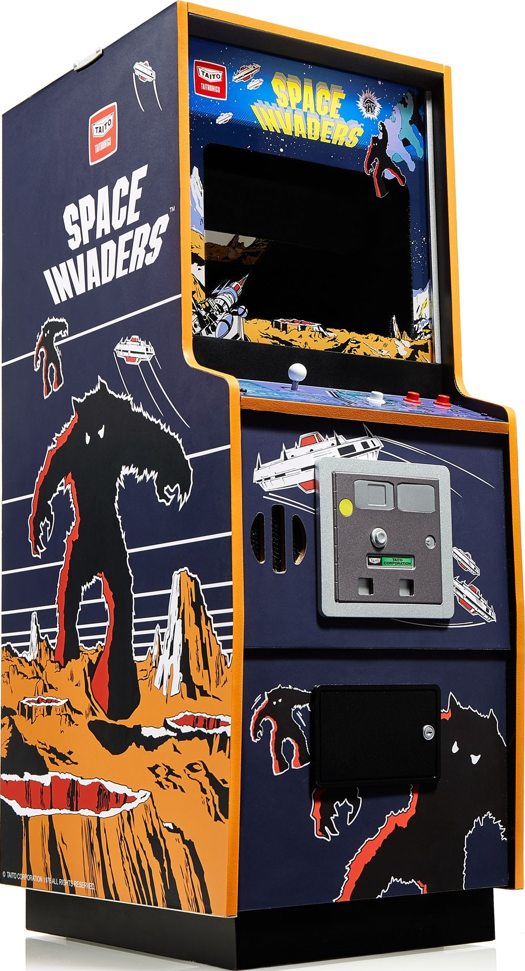 Quarter Scale Arcade Cabinet - Space Invaders - Console de jeu - Multicolore