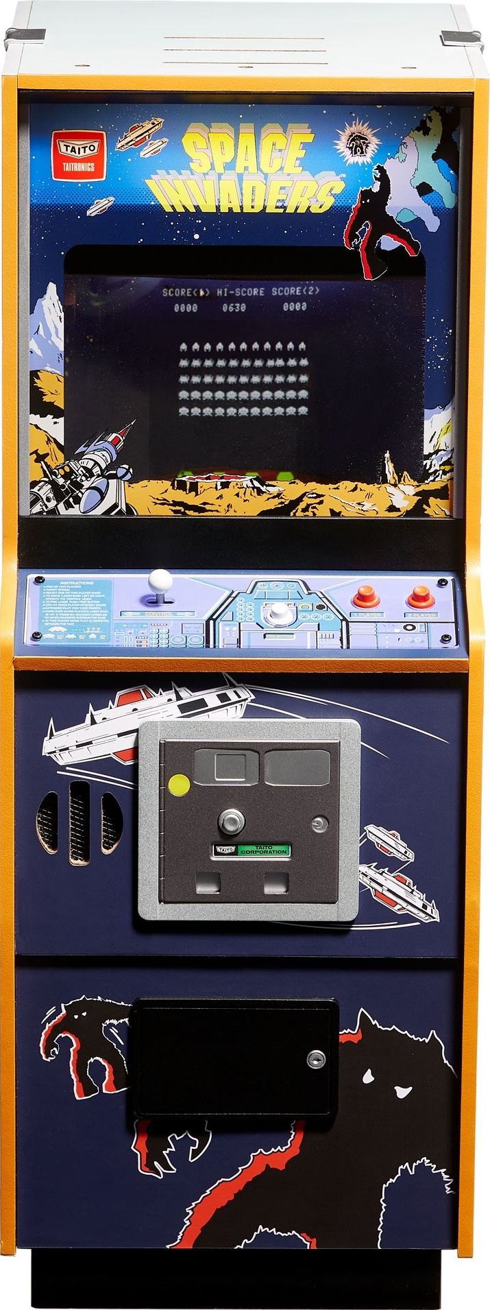 Quarter Scale Arcade Cabinet - Space Invaders - Console de jeu - Multicolore