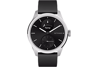 WITHINGS ScanWatch 2 okosóra, 38 mm, rozsdamentes acél tok, fekete (HWA10-model 1-All-Int)