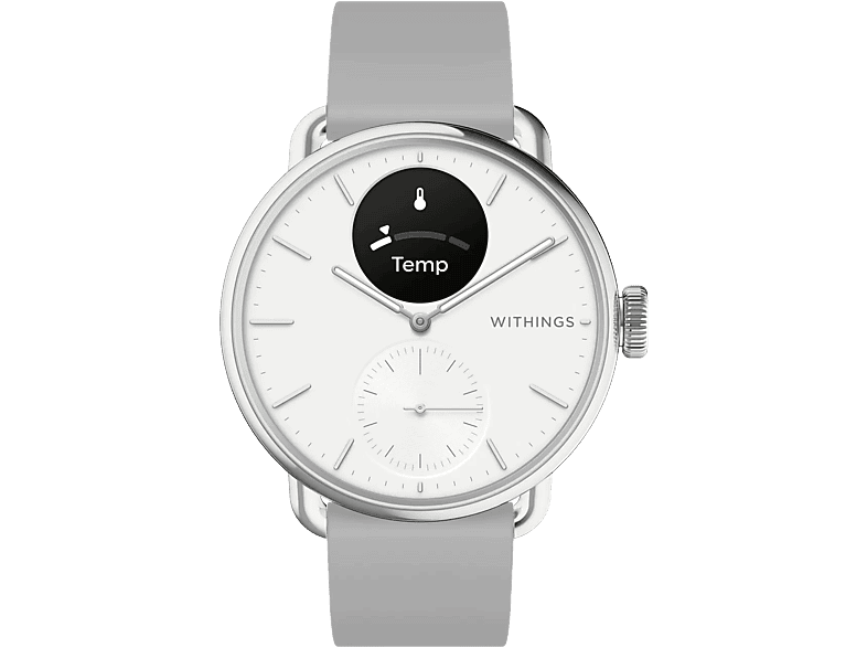 WITHINGS ScanWatch 2 okosóra, 38 mm, rozsdamentes acél tok, fehér (HWA10-model 2-All-Int)