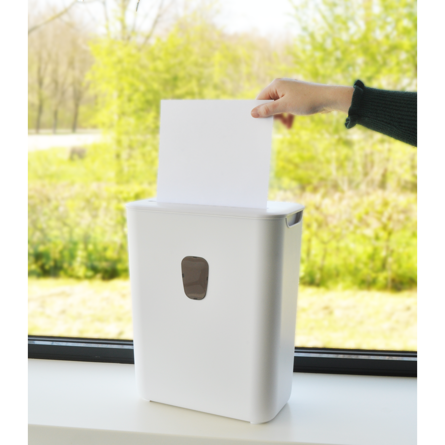 DESQ 20032 Papiervernietiger 8 vel 4 x 38 mm P-4 15 liter wit kopen