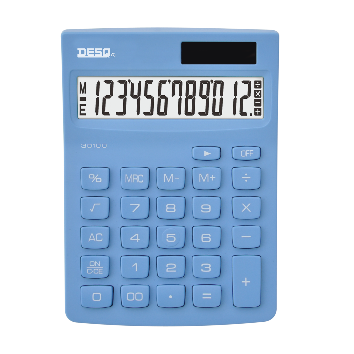 DESQ Bureau Rekenmachine New Generation Compact | 12 Cijfers - Blauw ...