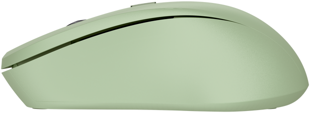 Világoszöld vezeték nélküli egér. Elegáns, ergonomikus kialakítású.