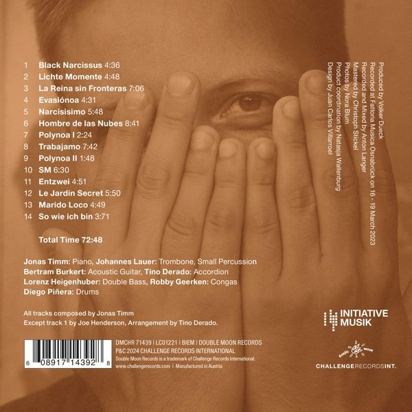 Albumcover mit Titelliste. Text in Weiß auf braunem Hintergrund.