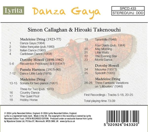 Albumcover mit Titel, Künstlern, Werkliste und Barcode.