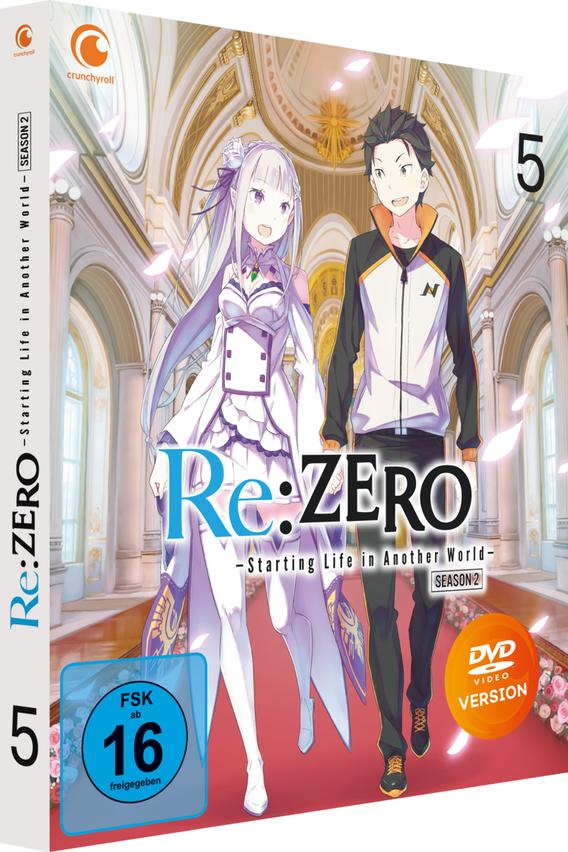 DVD-Cover: Zwei Anime-Charaktere. Titel: Re:ZERO - Starting Life in Another World - Staffel 2.