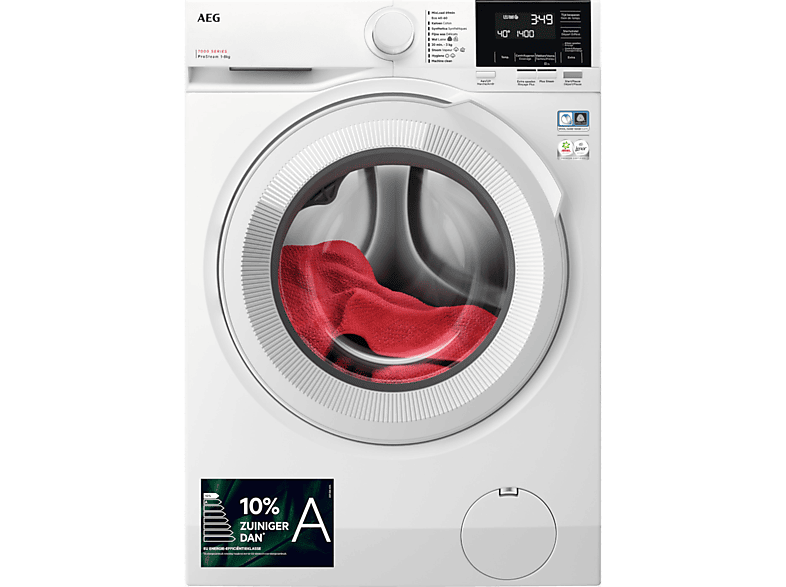 AEG Wasmachine Voorlader Prosteam Serie 7000 A -10% (lr73r840)