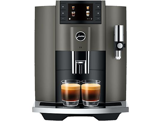 JURA Machine à café automatique E8 Dark Inox (SC)