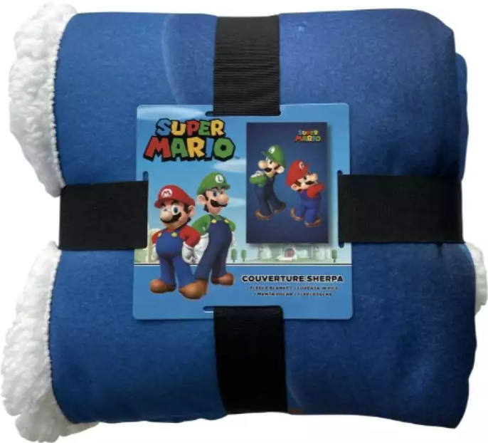 HOMADICT Super Mario - Mario & Luigi - Fleecedecke (Mehrfarbig)