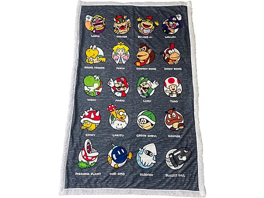 HOMADICT Super Mario - Characters - Coperta in pile (Multicolore)