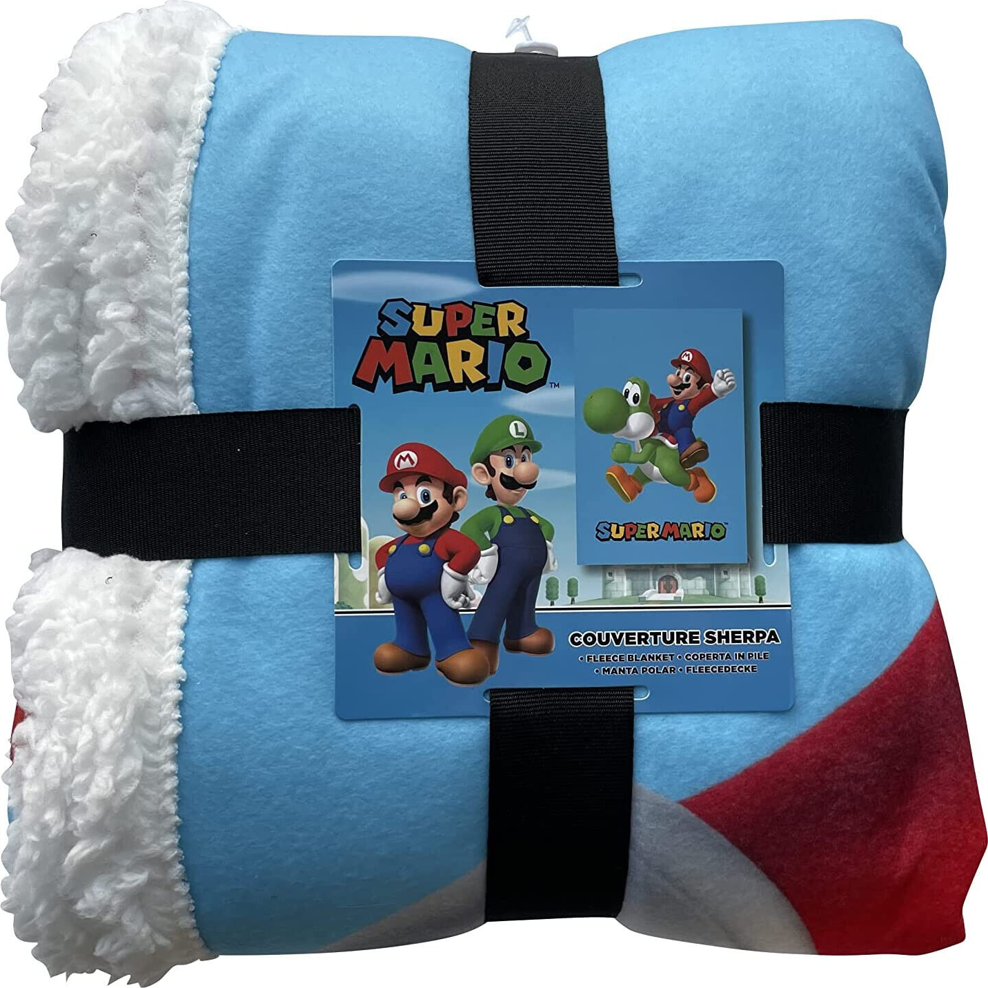 HOMADICT Super Mario - Mario & Yoshi - Fleecedecke (Mehrfarbig)