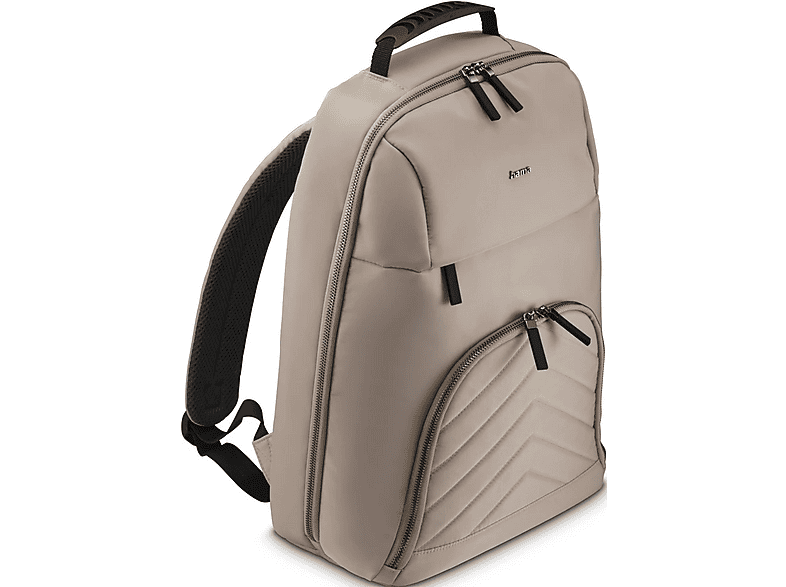 HAMA 222046 Laptop-Rucksack Premium Lightweight, bis 41.1 cm (16.2 Zoll), Beige; Notebook-Rucksack — Foto 3 von 4