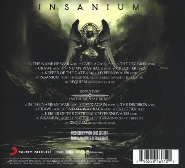 CD-Cover mit Text und einer dämonischen Figur. Dunkler Hintergrund.