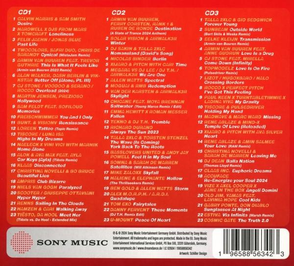 CD-Album mit drei Discs, mit mehreren Titeln und Künstlerinformationen.
