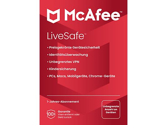McAfee LiveSafe Attach (CiaB) - PC/MAC - tedesco