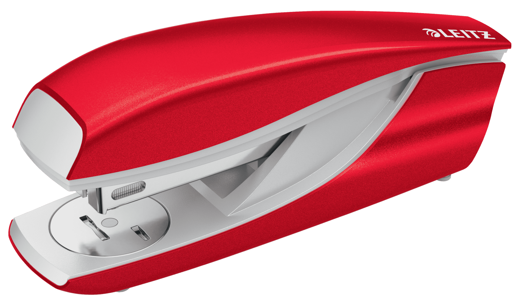 LEITZ NeXXt WOW fém tűzőgép, max. 30 lap, piros (55021026)