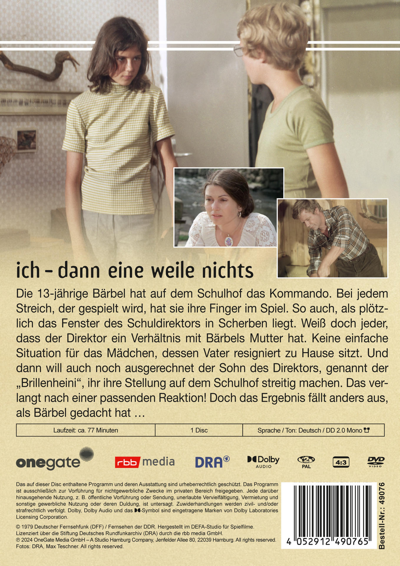 DVD-Cover mit Bildern und Text auf Deutsch, mit einer Filmszene.