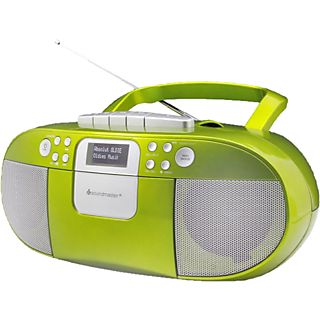 SOUNDMASTER SCD7800GR - Lettore di radiocassette con lettore CD (DAB, DAB+, FM, Verde)