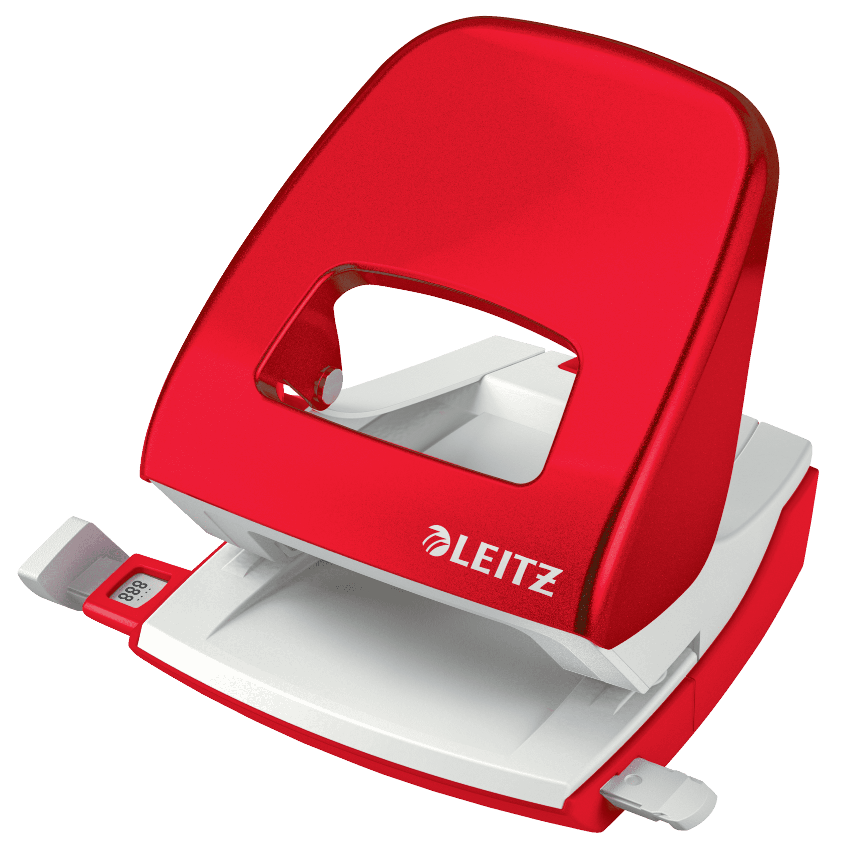 LEITZ NeXXt WOW lyukasztó, fém kivitel, max. 30 lap, piros (50081026)